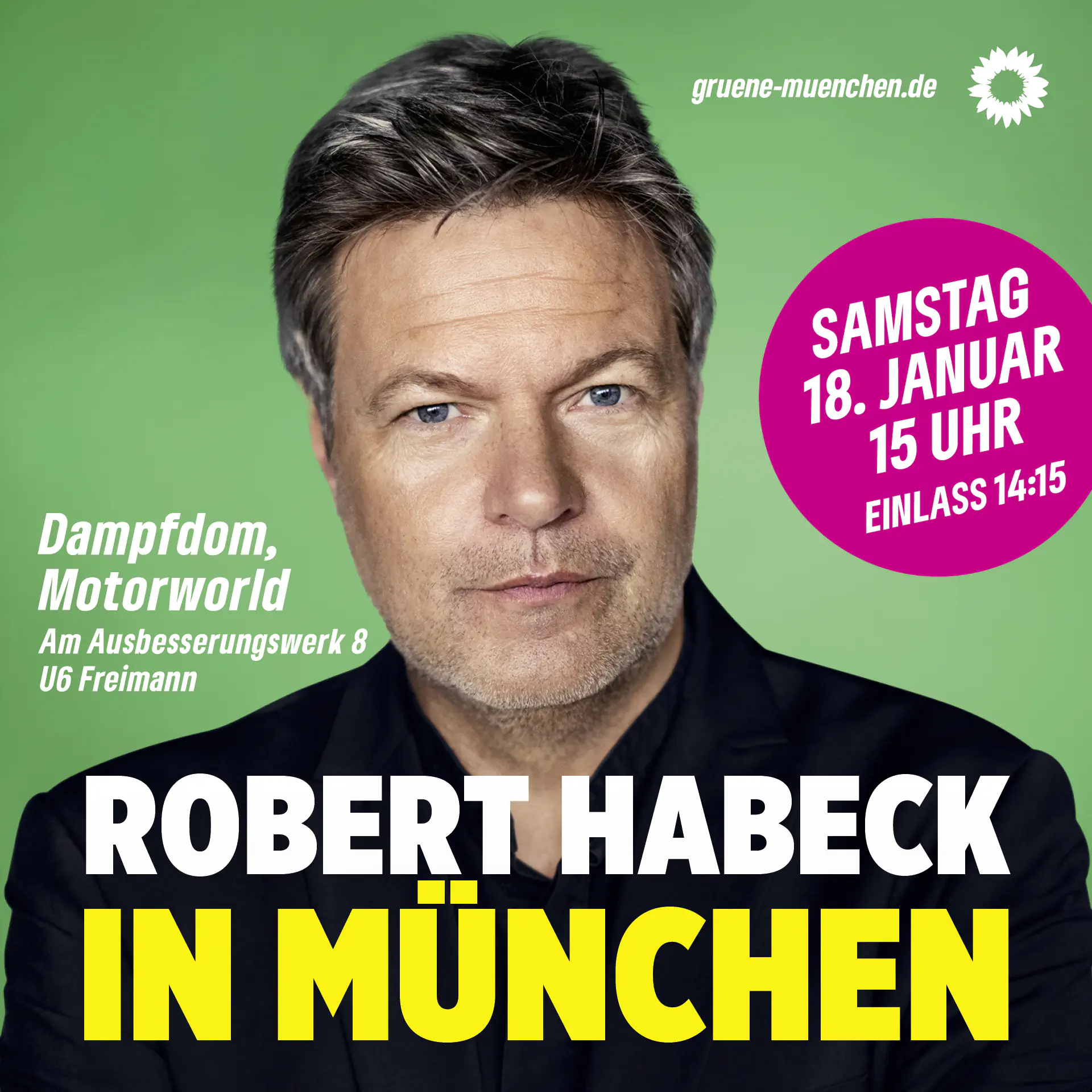 Robert Habeck in München am 18.1.